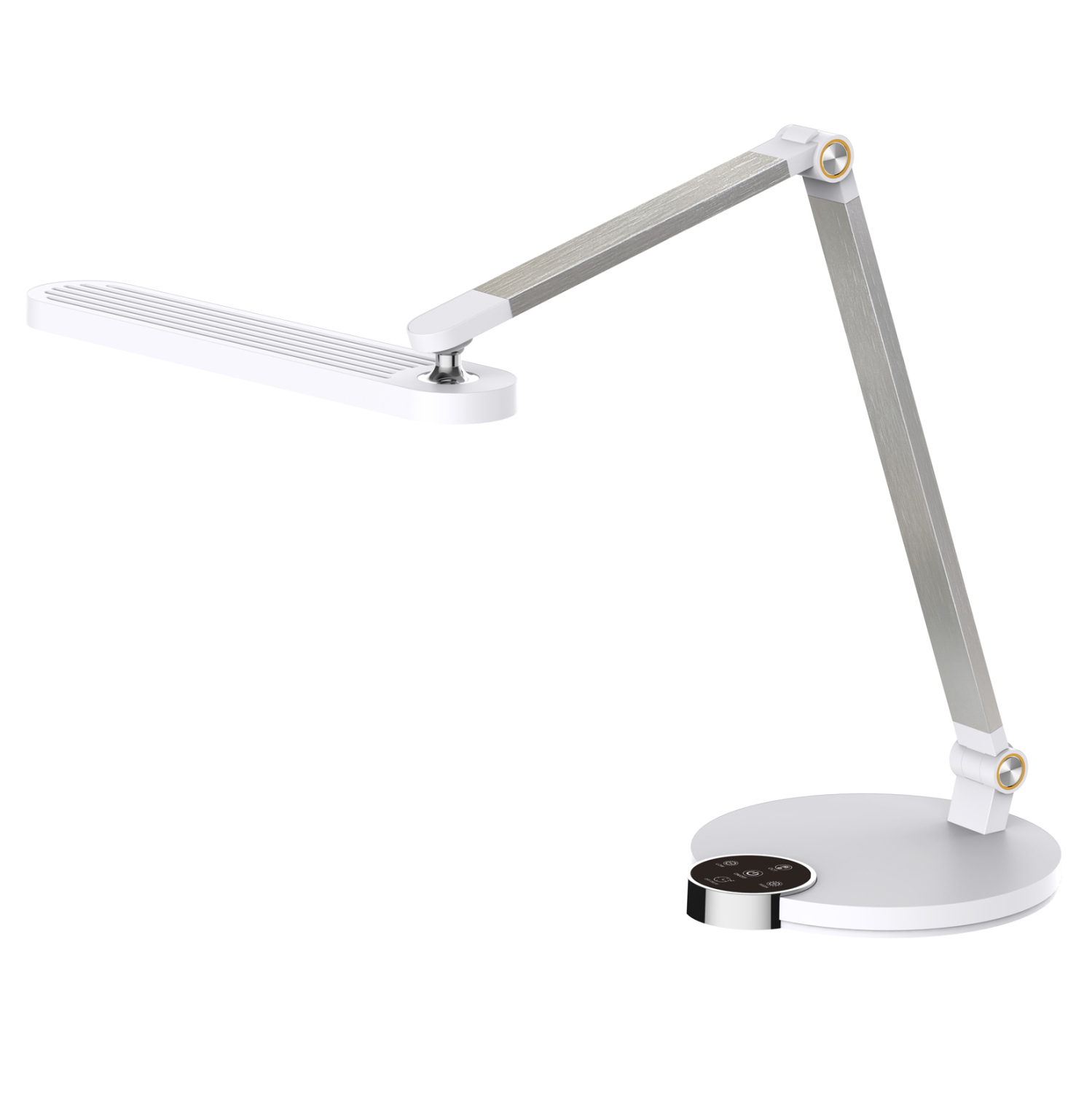 fotistiko-grafeioy-led-fb9445401-leyki-b ΦΩΤΙΣΤΙΚΟ ΓΡΑΦΕΙΟΥ LED BLAIN PRO HM4454.01 ΛΕΥΚΗ ΒΑΣΗ ABS-ΓΚΡΙ ΑΛΟΥΜΙΝΙΟ 51,8x40Υεκ. - Image 1