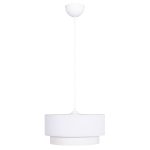 ΦΩΤΙΣΤΙΚΟ ΟΡΟΦΗΣ ΚΥΛΙΝΔΡΙΚΟ KRIKS HM4707.01 PVC ΣΕ ΛΕΥΚΟ Φ30x70Υεκ.