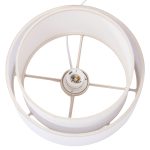 ΦΩΤΙΣΤΙΚΟ ΟΡΟΦΗΣ ΚΥΛΙΝΔΡΙΚΟ KRIKS HM4707.01 PVC ΣΕ ΛΕΥΚΟ Φ30x70Υεκ. - Image 6