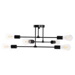 ΦΩΤΙΣΤΙΚΟ ΟΡΟΦΗΣ ΠΟΛΥΦΩΤΟ LIGHTY HM7427.11 ΜΕΤΑΛΛΟ ΣΕ ΜΑΥΡΟ 51x51x23Υεκ. - Image 4