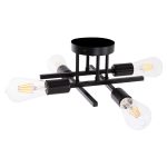 ΦΩΤΙΣΤΙΚΟ ΟΡΟΦΗΣ ΠΟΛΥΦΩΤΟ LIGHTY HM7428.11 ΜΕΤΑΛΛΟ ΣΕ ΜΑΥΡΟ 28x28x15Υεκ.