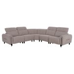ΓΩΝΙΑΚΟΣ ΚΑΝΑΠΕΣ ΜΕ RECLINE ORACLE HM3290.02 ΜΠΕΖ ΥΦΑΣΜΑ 260x260x90(κάθισμα)x94Υεκ.
