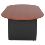 ΓΡΑΦΕΙΟ ΣΥΝΕΔΡΙΑΣΕΩΝ ΟΒΑΛ SIENNA HM2134.03 ΑΝΘΡΑΚΙ ΜΕΛΑΜΙΝΗ-TOP ΚΕΡΑΣΙ 240x120x75Υεκ - Image 5