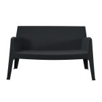 ΚΑΝΑΠΕΣ 2-ΘΕΣΙΟΣ ΠΟΛΥΠΡΟΠΥΛΕΝΙΟΥ SLEEK HM6366.02 ΧΡΩΜΑ ΜΑΥΡΟ 133x68x73Υεκ. - Image 3