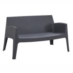 ΚΑΝΑΠΕΣ 2-ΘΕΣΙΟΣ ΠΟΛΥΠΡΟΠΥΛΕΝΙΟΥ SLEEK HM6366.10 ΧΡΩΜΑ ΓΚΡΙ 133x68x73Υεκ.