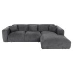ΚΑΝΑΠΕΣ ΓΩΝΙΑ BRICKEN HM3275.04R ΑΝΘΡΑΚΙ ΥΦΑΣΜΑ 110-282x98-160x72Υεκ. - Image 3