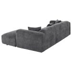 ΚΑΝΑΠΕΣ ΓΩΝΙΑ BRICKEN HM3275.04R ΑΝΘΡΑΚΙ ΥΦΑΣΜΑ 110-282x98-160x72Υεκ. - Image 5