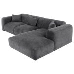 ΚΑΝΑΠΕΣ ΓΩΝΙΑ BRICKEN HM3275.04R ΑΝΘΡΑΚΙ ΥΦΑΣΜΑ 110-282x98-160x72Υεκ. - Image 7