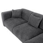 ΚΑΝΑΠΕΣ ΓΩΝΙΑ BRICKEN HM3275.04R ΑΝΘΡΑΚΙ ΥΦΑΣΜΑ 110-282x98-160x72Υεκ. - Image 9