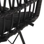 ΚΑΡΕΚΛΑ ΕΞ.ΧΩΡΟΥ ALLEGRA HM5453.12 ΜΕΤΑΛΛΟ-ΜΑΞΙΛΑΡΙ-WICKER ΜΑΥΡΟ 52x52x83,5Yεκ. - Image 9