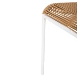 ΚΑΡΕΚΛΑ SUKI HM6053.01 ΜΕΤΑΛΛO ΛΕΥΚΟ KAI ΣΥΝΘ. RATTAN ΣΕ ΦΥΣΙΚΟ 54x62x80Υεκ - Image 10