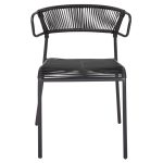ΚΑΡΕΚΛΑ SUKI HM6053.02 ΜΕΤΑΛΛO KAI ΣΥΝΘΕΤΙΚΟ RATTAN ΣΕ ΜΑΥΡΟ 54x62x80Υεκ - Image 3