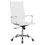 ΚΑΡΕΚΛΑ ΓΡΑΦΕΙΟΥ BOSS ΔΙΕΥΘΥΝΤΟΥ HM1059.32 ΛΕΥΚΟ PU ΠΟΔΙ ΧΡΩΜΙΟΥ 53x57x109Υεκ.