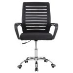 ΚΑΡΕΚΛΑ ΓΡΑΦΕΙΟΥ TRAIL HM1192 ΜΑΥΡΟ MESH-ΠΟΔΙ ΧΡΩΜΙΟΥ 64x55x98,5Υεκ. - Image 3