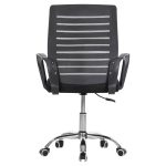 ΚΑΡΕΚΛΑ ΓΡΑΦΕΙΟΥ TRAIL HM1192 ΜΑΥΡΟ MESH-ΠΟΔΙ ΧΡΩΜΙΟΥ 64x55x98,5Υεκ. - Image 6