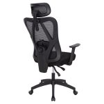 ΚΑΡΕΚΛΑ ΓΡΑΦΕΙΟΥ MEXER HM1195.01 ΜΑΥΡΟ MESH-PP ΒΑΣΗ 68x70x136Υεκ. - Image 5