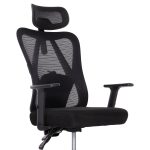 ΚΑΡΕΚΛΑ ΓΡΑΦΕΙΟΥ MEXER HM1195.01 ΜΑΥΡΟ MESH-PP ΒΑΣΗ 68x70x136Υεκ. - Image 6