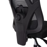 ΚΑΡΕΚΛΑ ΓΡΑΦΕΙΟΥ MEXER HM1195.01 ΜΑΥΡΟ MESH-PP ΒΑΣΗ 68x70x136Υεκ. - Image 8