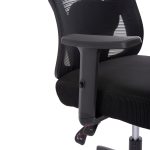 ΚΑΡΕΚΛΑ ΓΡΑΦΕΙΟΥ MEXER HM1195.01 ΜΑΥΡΟ MESH-PP ΒΑΣΗ 68x70x136Υεκ. - Image 9