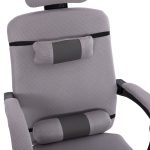 ΚΑΡΕΚΛΑ ΓΡΑΦΕΙΟΥ CRONER HM1196.02 ΓΚΡΙ MESH-ΜΕΤΑΛ.ΒΑΣΗ 58x67x124Υεκ. - Image 8