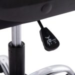 ΚΑΡΕΚΛΑ ΓΡΑΦΕΙΟΥ CANAN HM1201 ΜΑΥΡO PVC-ΒΑΣΗ ΧΡΩΜΙΟΥ 66x61x105Υεκ. - Image 9