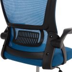 ΚΑΡΕΚΛΑ ΓΡΑΦΕΙΟΥ BLAZER HM1205.03 ΜΠΛΕ MESH-ΜΑΥΡΟΣ ΣΚΕΛΕΤΟΣ 60x58x110-130Υεκ. - Image 10