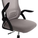 ΚΑΡΕΚΛΑ ΓΡΑΦΕΙΟΥ BLAZER HM1205.05 ΓΚΡΙ MESH-ΜΑΥΡΟΣ ΣΚΕΛΕΤΟΣ 60x58x110-130Υεκ. - Image 8