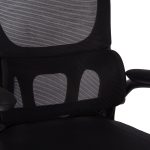 ΚΑΡΕΚΛΑ ΓΡΑΦΕΙΟΥ BASTON HM18236.01 ΜΑΥΡΟ MESH & PP ΣΚΕΛΕΤΟΣ 64x60x117-127Υεκ. - Image 8
