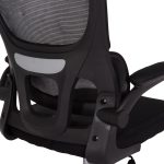 ΚΑΡΕΚΛΑ ΓΡΑΦΕΙΟΥ BASTON HM18236.01 ΜΑΥΡΟ MESH & PP ΣΚΕΛΕΤΟΣ 64x60x117-127Υεκ. - Image 9