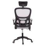 ΚΑΡΕΚΛΑ ΓΡΑΦΕΙΟΥ BASTON HM18236.02 ΓΚΡΙ MESH & ΜΑΥΡΟ PP ΣΚΕΛΕΤΟΣ 64x60x127Υεκ. - Image 6