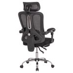 ΚΑΡΕΚΛΑ ΓΡΑΦΕΙΟΥ BARNET HM18258.01 ΜΑΥΡΟ MESH-ΜΑΥΡΟΣ ΣΚΕΛΕΤΟΣ NYLON 61x62x123Υ - Image 5