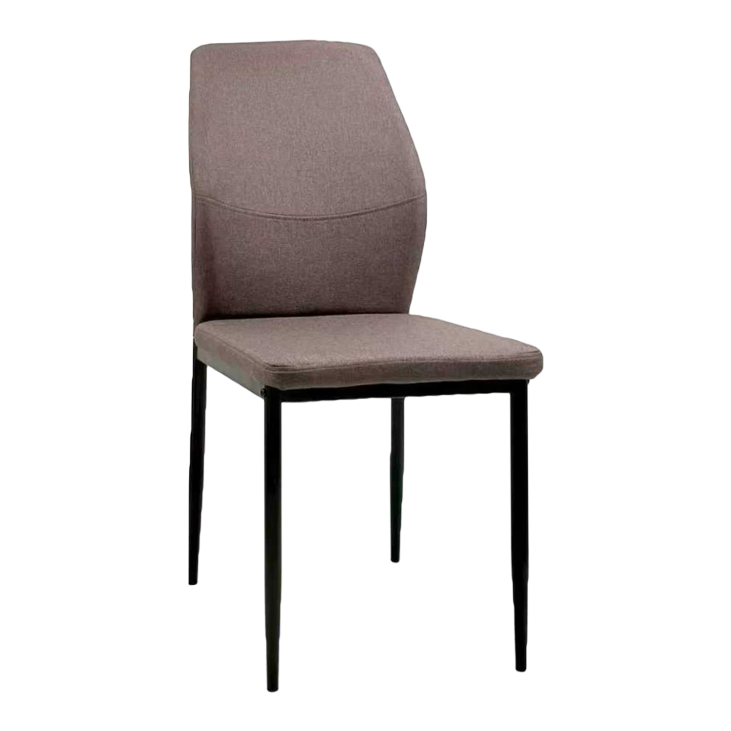 karekla-trapezarias-fb91834603-kafe-yfas ΚΑΡΕΚΛΑ ΤΡΑΠΕΖΑΡΙΑΣ DIAZ HM18346.03 ΚΑΦΕ ΥΦΑΣΜΑ-ΜΕΤΑΛΛΙΚΑ ΠΟΔΙΑ ΜΑΥΡΑ 43x52x87Υεκ. - Image 1