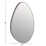 ΚΑΘΡΕΠΤΗΣ ΤΟΙΧΟΥ DROP HM4488.02 ΜΕ ΠΛΑΙΣΙΟ MDF ΣΕ ΧΡΩΜΑΤΙΣΜΟ GREY MARBLE 50x80Υεκ. - Image 2