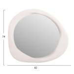 ΚΑΘΡΕΠΤΗΣ ΤΟΙΧΟΥ ΟΒΑΛ ΣΕΙΡΑ SANTORINI HM4511 MDF ΣΕ ΥΠΟΛΕΥΚΟ 82x3,5x74Υεκ - Image 2