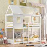 ΚΟΥΚΕΤΑ ΠΑΙΔΙΚΗ ΜΕ 2 ΣΤΡΩΜΑΤΑ HOOD HM21314.01 ΞΥΛΟ ΠΕΥΚΟΥ ΛΕΥΚΟ--ΣΤΡΩΜΑΤΑ 90x190εκ - Image 2
