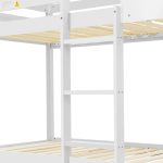 ΚΟΥΚΕΤΑ ΠΑΙΔΙΚΗ ΜΕ 2 ΣΤΡΩΜΑΤΑ HOOD HM21314.01 ΞΥΛΟ ΠΕΥΚΟΥ ΛΕΥΚΟ--ΣΤΡΩΜΑΤΑ 90x190εκ - Image 7