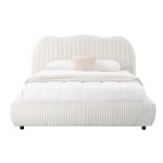 ΚΡΕΒΑΤΙ ΜΕ ΑΠΟΘ.ΧΩΡΟ KALLY HM729.03 ΜΠΕΖ FAUX FUR ΥΦΑΣΜΑ--ΓΙΑ ΣΤΡΩΜΑ 160x200εκ - Image 4