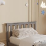 ΚΡΕΒΑΤΙ ΠΑΙΔΙΚΟ ΜΕ ΣΤΡΩΜΑ GIMLY HM21300.02 ΞΥΛΟ ΠΕΥΚΟΥ ΣΕ ΓΚΡΙ- ΓΙΑ ΣΤΡΩΜΑ 90x190εκ - Image 6