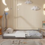 ΚΡΕΒΑΤΙ ΠΑΙΔΙΚΟ ΜΕ ΣΤΡΩΜΑ HOUSER HM21301.01 ΞΥΛΟ ΠΕΥΚΟΥ ΣΕ ΓΚΡΙ--ΣΤΡΩΜΑ 90x190εκ - Image 5