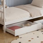 ΚΡΕΒΑΤΙ ΠΑΙΔΙΚΟ ΜΕ ΣΤΡΩΜΑ KLARICE HM21305.01 ΞΥΛΟ ΠΕΥΚΟΥ ΣΕ ΛΕΥΚΟ--ΣΤΡΩΜΑ 90x190εκ - Image 7