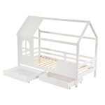 ΚΡΕΒΑΤΙ ΠΑΙΔΙΚΟ ΜΕ ΣΤΡΩΜΑ DOMER HM21319 ΞΥΛΟ ΠΕΥΚΟΥ ΣΕ ΛΕΥΚΟ--ΣΤΡΩΜΑ 90x190εκ - Image 6