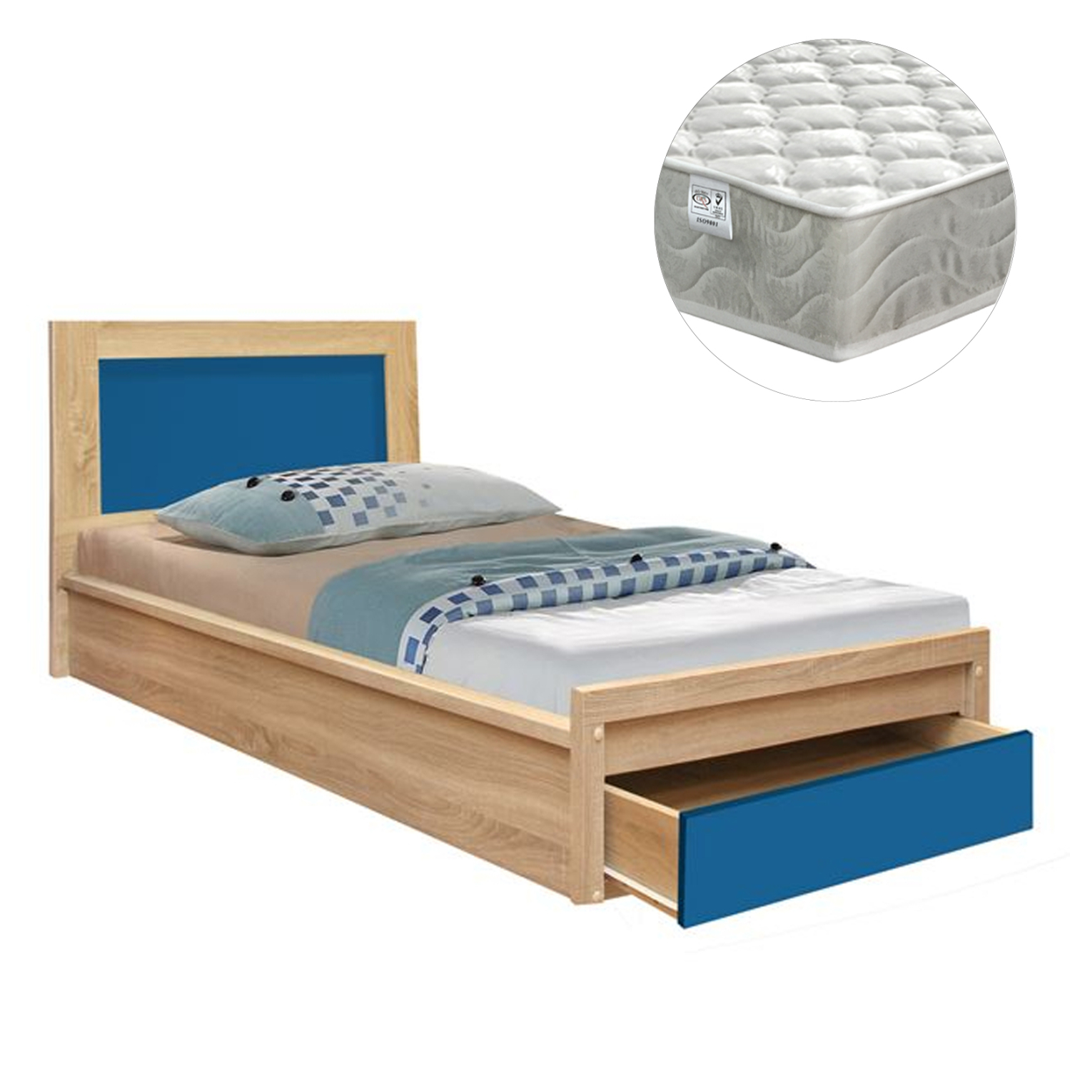 krebati-paidiko-me-syrtari-playroom-fb92 ΚΡΕΒΑΤΙ ΠΑΙΔΙΚΟ ΜΕ ΣΥΡΤΑΡΙ PLAYROOM HM21326 ΜΕΛΑΜΙΝΗ ΣΕ SONAMA/ΣΙΕΛ--ΜΕ ΣΤΡΩΜΑ 90x190εκ - Image 1