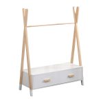 ΚΡΕΜΑΣΤΡΑ ΜΕ ΣΥΡΤΑΡΙΑ ΠΑΙΔΙΚH PASCHAL HM2491.03 ΜΕΛΑΜΙΝΗ-ΞΥΛΟ ΠΕΥΚΟΥ 80x40x130Υεκ