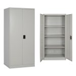ΝΤΟΥΛΑΠΑ 2ΦΥΛΛΗ ΜΕΤΑΛΛΙΚΗ HRONDA HM5748.21 ME 3 ΡΑΦΙΑ & ΚΛΕΙΔΑΡΙΑ 70x40x170Υεκ.
