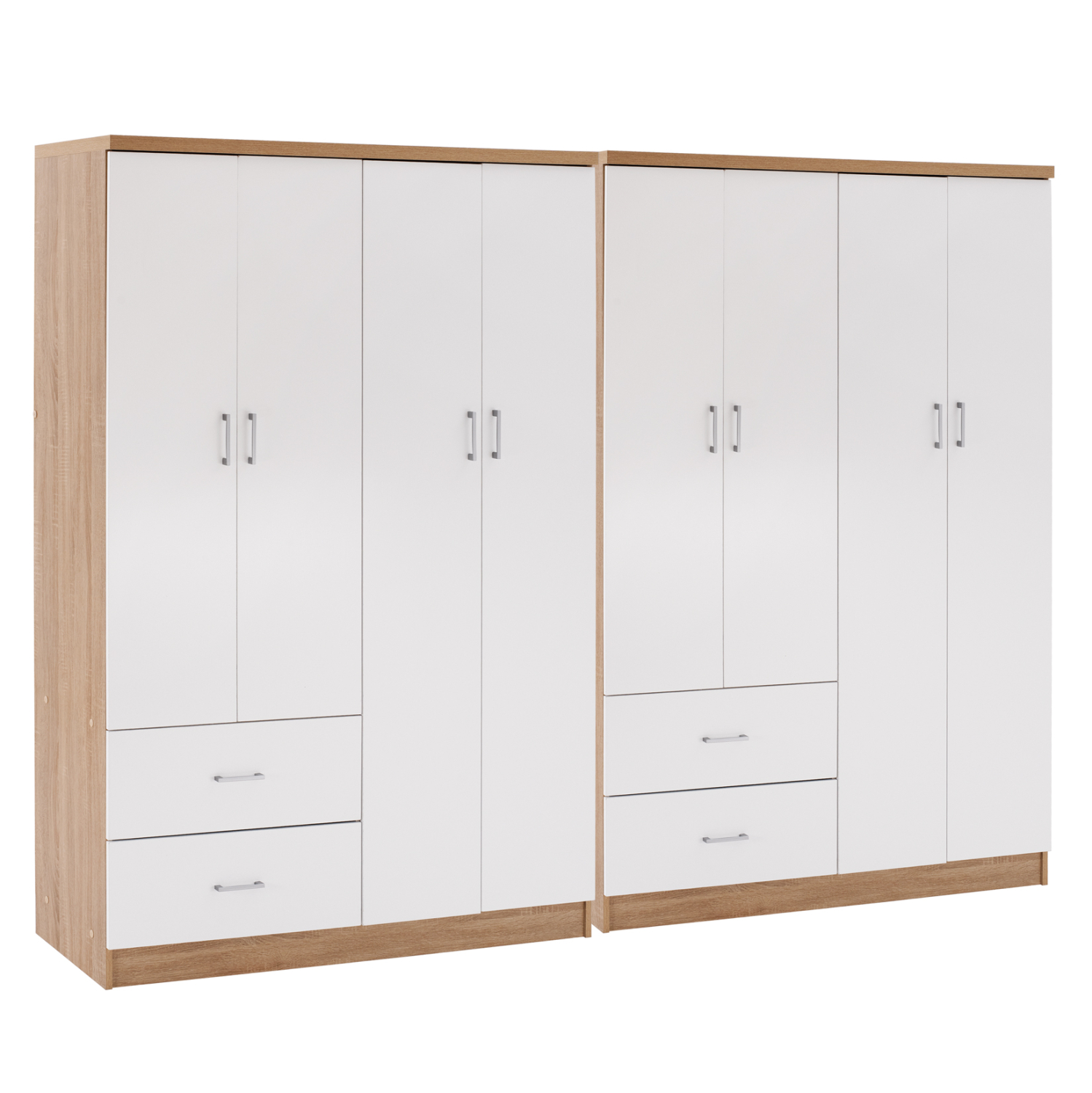 ntoylapa-8fylli-fb92123702-melamini-sona ΝΤΟΥΛΑΠΑ 8ΦΥΛΛΗ BRIANA HM21237.02 ΜΕΛΑΜΙΝΗ SONAMA & ΛΕΥΚΟ 241x42,5Χ180,5Υεκ. - Image 1