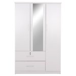 ΝΤΟΥΛΑΠΑ ΜΕ ΚΑΘΡΕΦΤΗ & ΣΥΡΤΑΡΙΑ JARRY HM2485.01 ΛΕΥΚΗ ΜΕΛΑΜΙΝΗ 119x48x183Υεκ - Image 3
