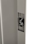 ΝΤΟΥΛΑΠΑ ΜΕΤΑΛΛΙΚΗ DURON HM11979 ΔΙΦΥΛΛΗ ΜΕ 5 ΑΠΟΘ.ΧΩΡΟΥΣ & ΠΟΔΙΑ- ΓΚΡΙ 90Χ40Χ190Yεκ. - Image 5