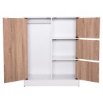 ΝΤΟΥΛΑΠΙ ΜΕ 4 ΑΠΟΘ.ΧΩΡΟΥΣ MATIN HM2479.01 SONAMA OAK-ΛΕΥΚΗ ΜΕΛΑΜΙΝΗ 80x39,5x99,5Υεκ - Image 7