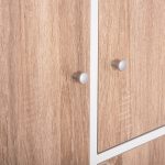 ΝΤΟΥΛΑΠΙ ΜΕ 4 ΑΠΟΘ.ΧΩΡΟΥΣ MATIN HM2479.01 SONAMA OAK-ΛΕΥΚΗ ΜΕΛΑΜΙΝΗ 80x39,5x99,5Υεκ - Image 8