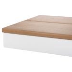 ΠΑΓΚΑΚΙ ΑΛΟΥΜΙΝΙΟΥ TAWNEE HM6038.02 ΛΕΥΚΟ-POLYWOOD ΚΑΘΙΣΜΑ ΦΥΣΙΚΟ 150x36x45Υεκ. - Image 7